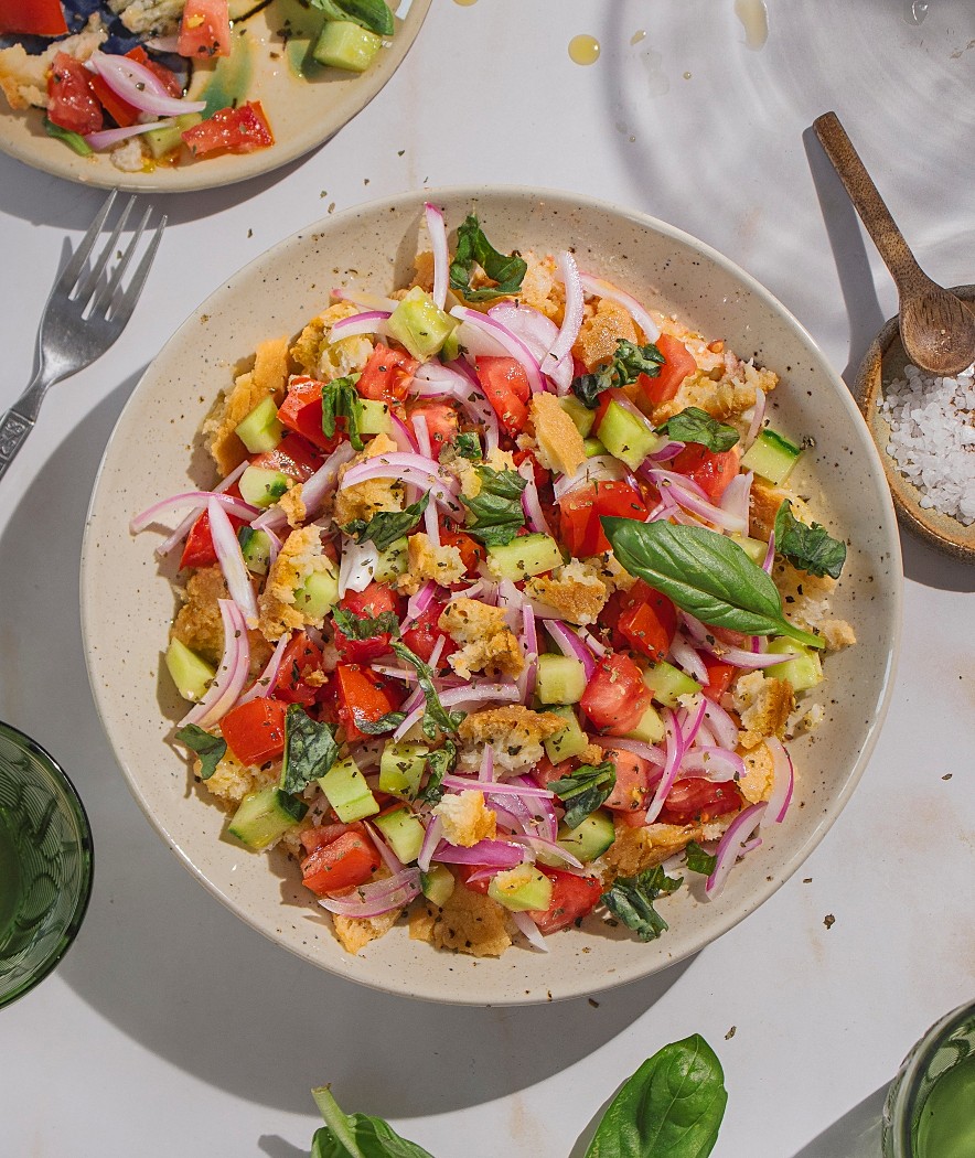 Συνταγή για panzanella_παντσανέλα_panmolle_Ιταλική σαλάτα