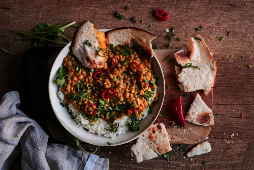 Curry με φακές και ρύζι μπασμάτι, Ethic συνταγές
