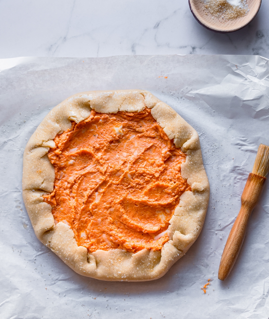 Συνταγές Galette με γλυκοπατάτες_γκαλέτ