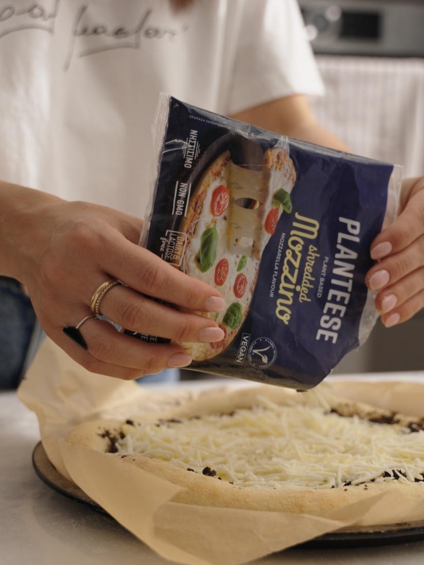 planteese _Plant Based Vegan cheese συνταγές για πίτσα