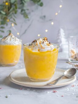 Γλυκό με λεμονόκρεμα με κουραμπιέδες_Lemon pie σε ποτήρι