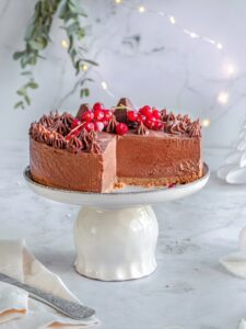 Cheesecake ψυγείου Biscoff με σοκολάτα_Χριστουγεννιάτικα γλυκά