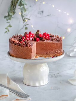 Cheesecake ψυγείου Biscoff με σοκολάτα_Χριστουγεννιάτικα γλυκά
