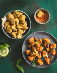 Μπουκιές από κουνουπίδι στον φούρνο, vegan nuggets